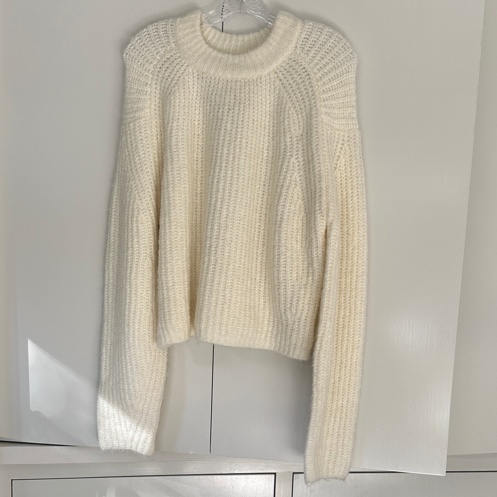 Elegant Ivory Knit Sweater